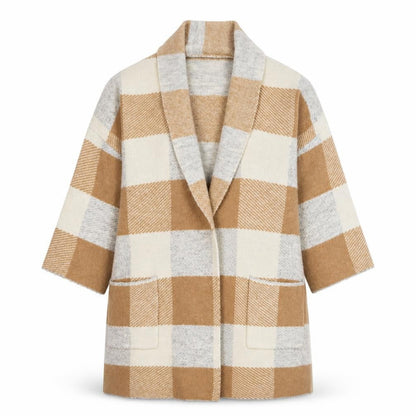 Womens UK Size 12 Kaleidoscope Beige Cardigan Jumper