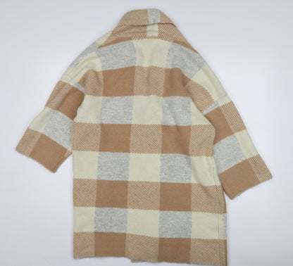 Kaleidoscope Women's Beige 3/4 Sleeve Cardigan Size 12