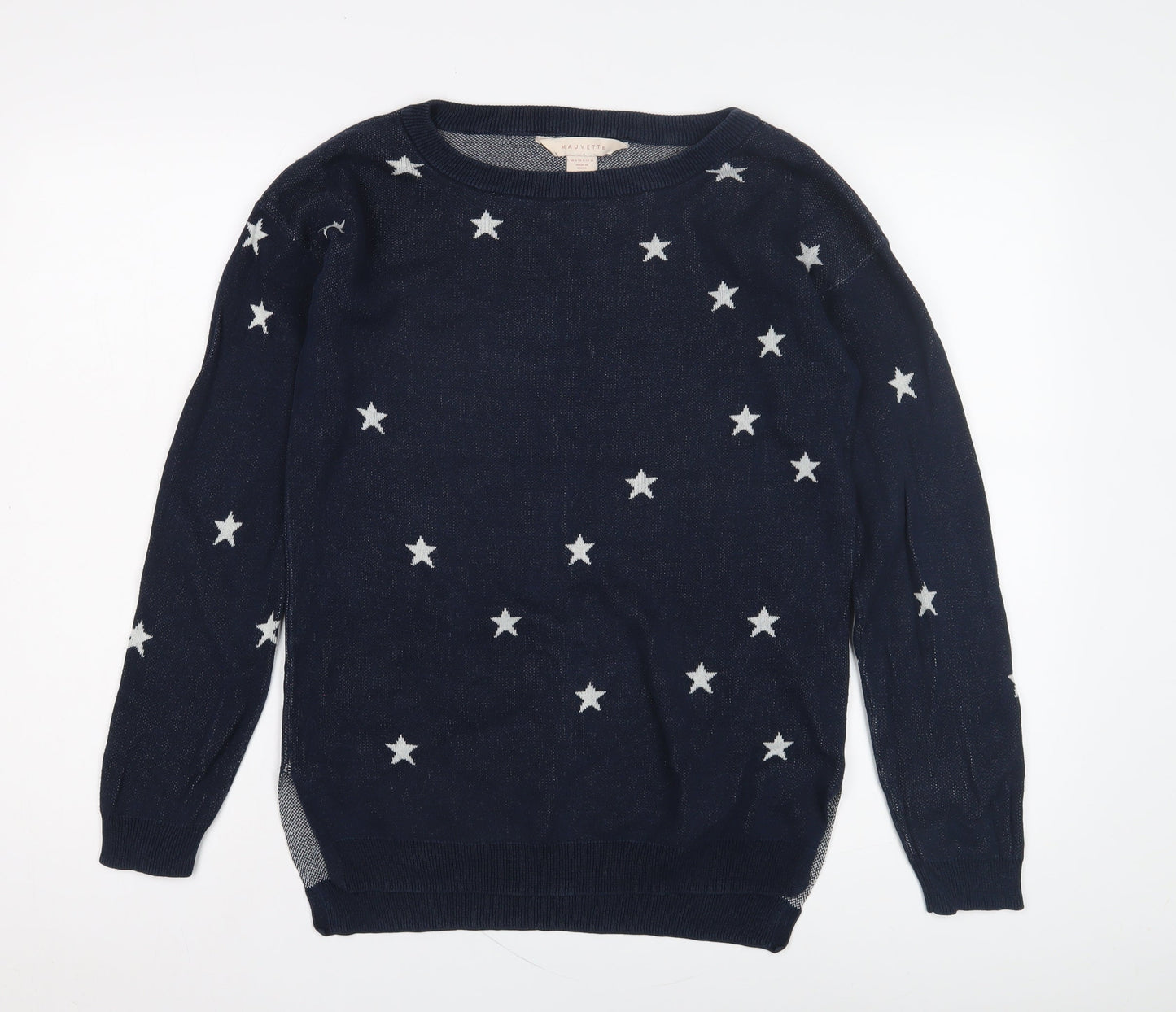 Womens UK Size 8 Mauvette Blue Pullover Jumper