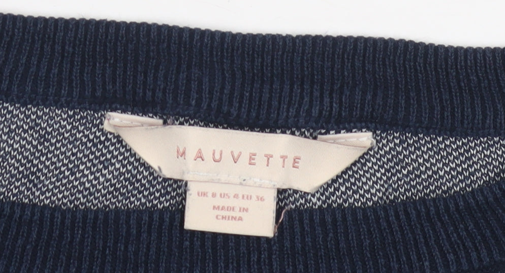 Womens UK Size 8 Mauvette Blue Pullover Jumper