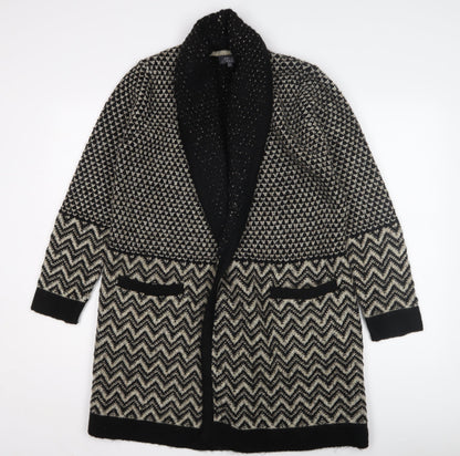 Womens UK Size M Marks and Spencer Black Cardigan Jumper