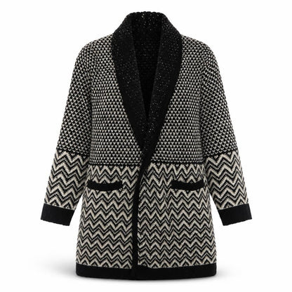 Womens UK Size M Marks and Spencer Black Cardigan Jumper