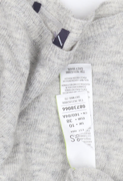 Womens UK Size 10 Marks and Spencer Grey Pullover Jumper