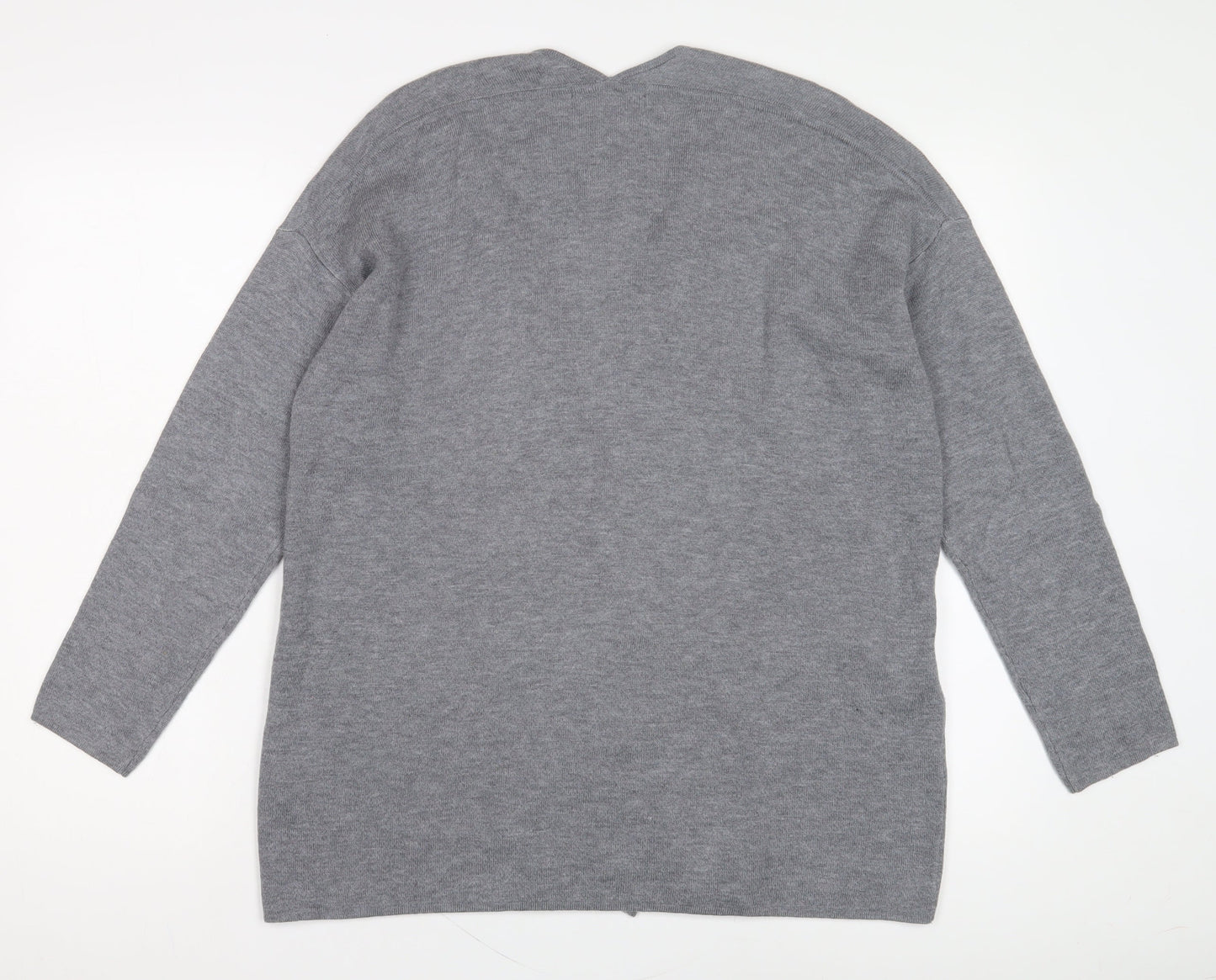 Womens UK Size 12 Marks and Spencer Grey Cardigan Jumper