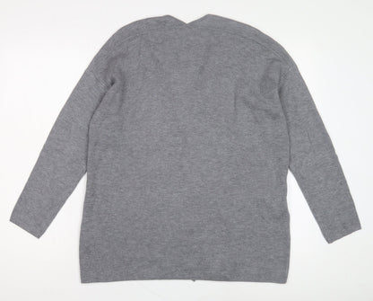 Womens UK Size 12 Marks and Spencer Grey Cardigan Jumper