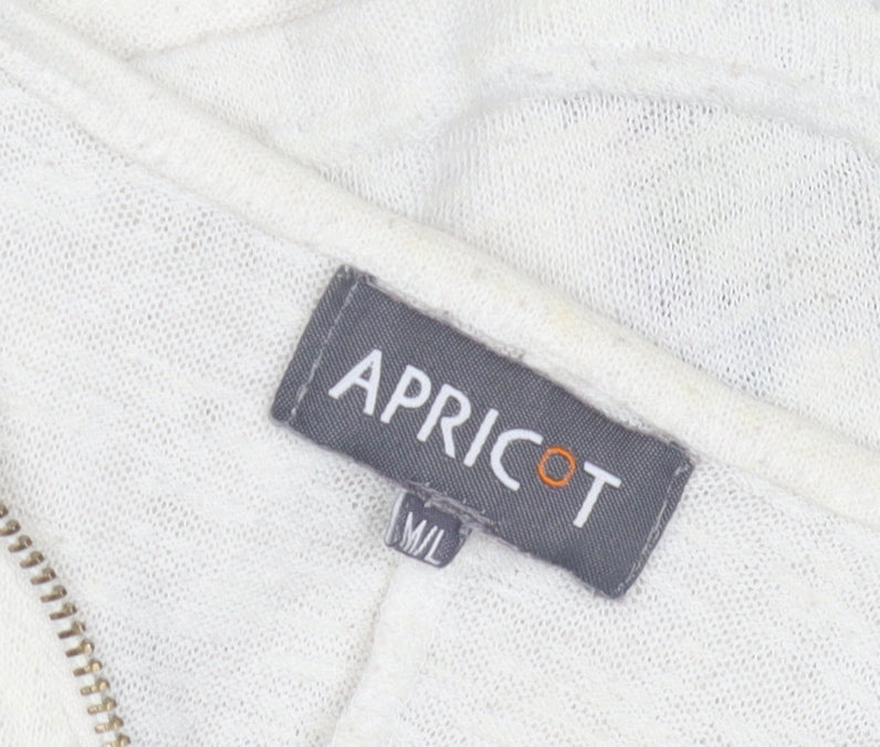Womens UK Size M Apricot Multicoloured Basic Blouse
