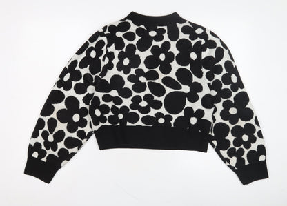 Womens UK Size S H&M Black Pullover Jumper