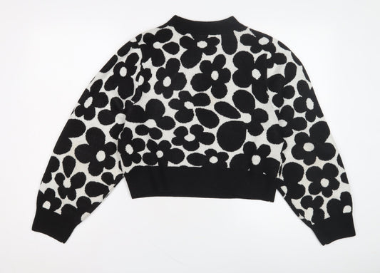 Womens UK Size S H&M Black Pullover Jumper