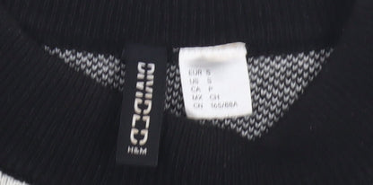 Womens UK Size S H&M Black Pullover Jumper