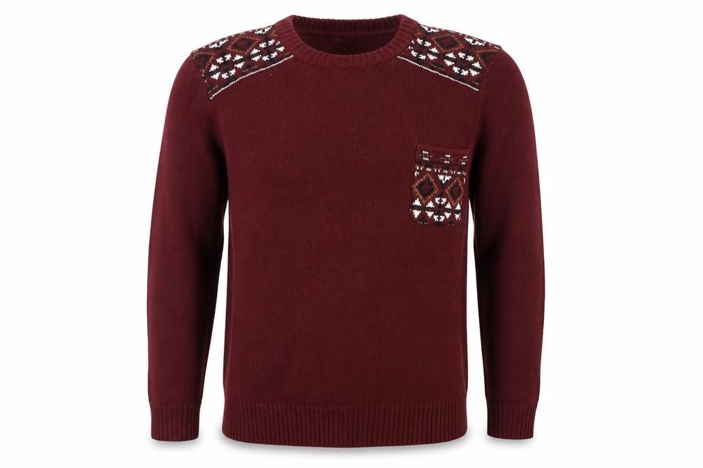 Mens UK Size XL Brave Soul Red Pullover Jumper