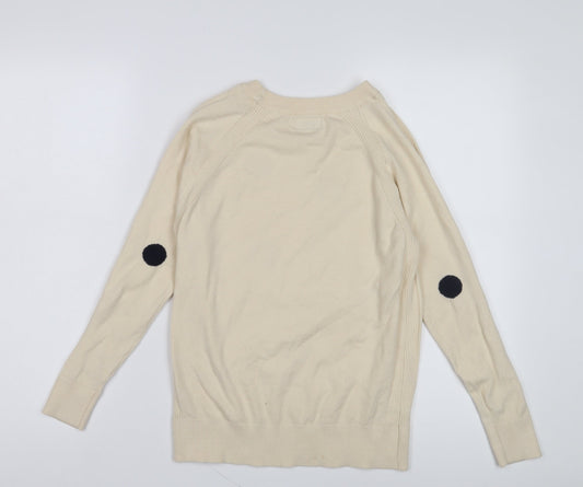 Womens UK Size 8 NEXT Beige Pullover Jumper