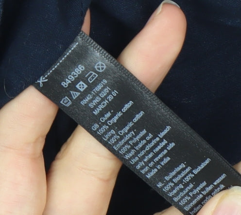 Monsoon Women's Blue Embroidered Skirt Size 12