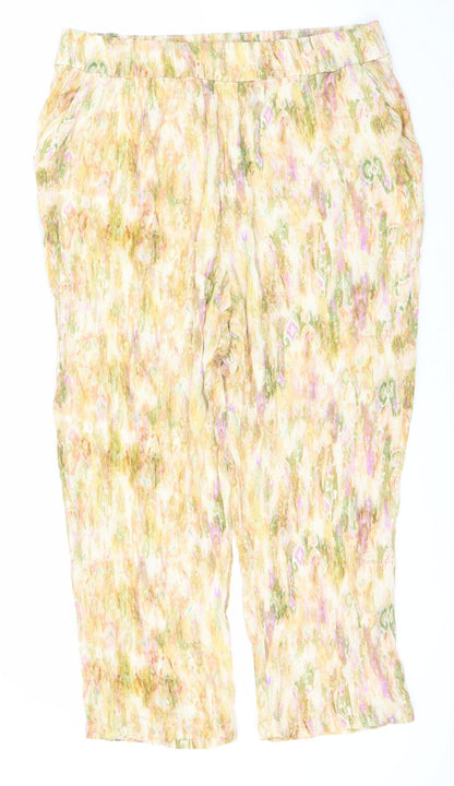 Womens UK Size XL Zara  Casual Multicoloured Trousers