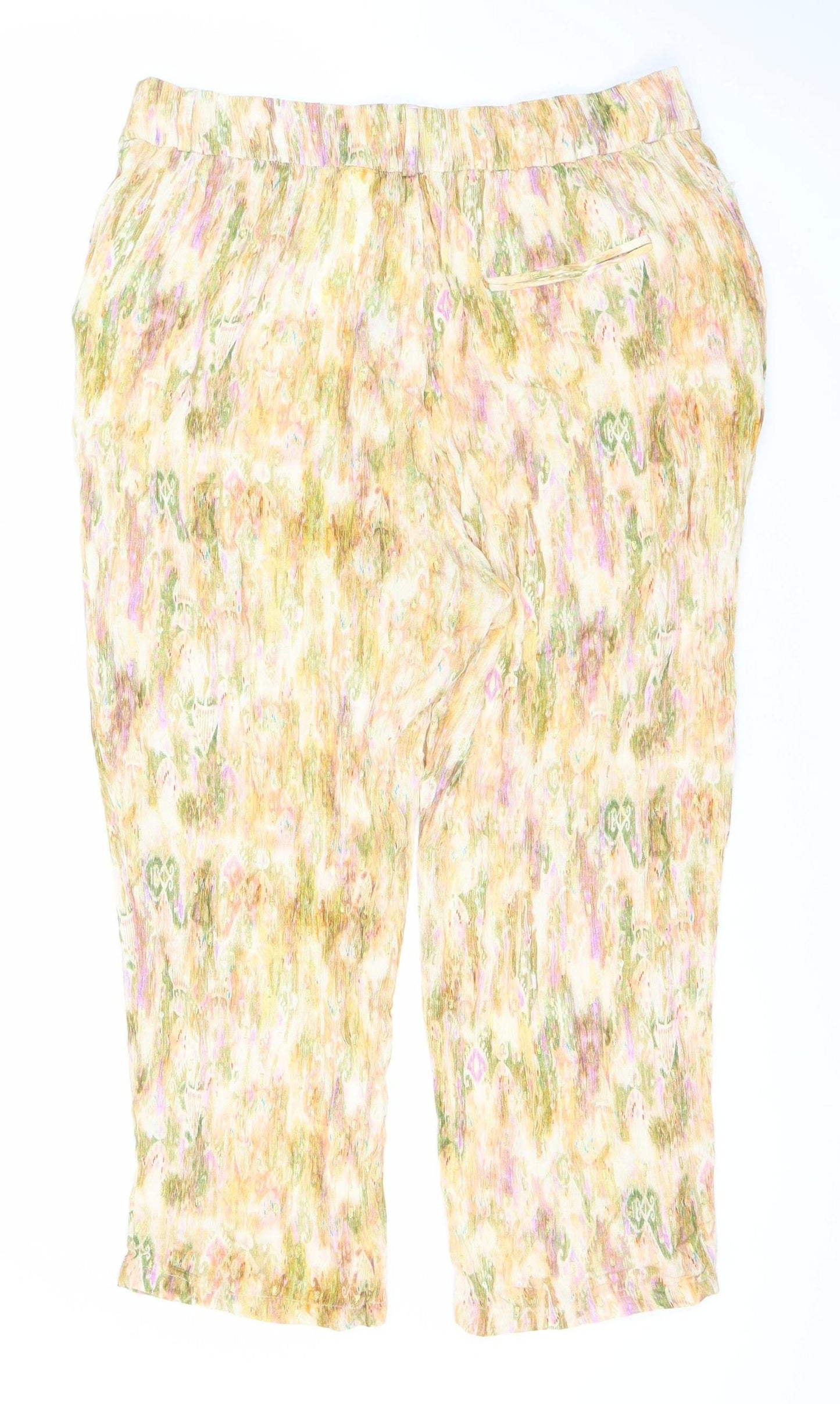 Womens UK Size XL Zara  Casual Multicoloured Trousers