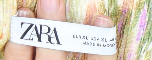 Womens UK Size XL Zara  Casual Multicoloured Trousers