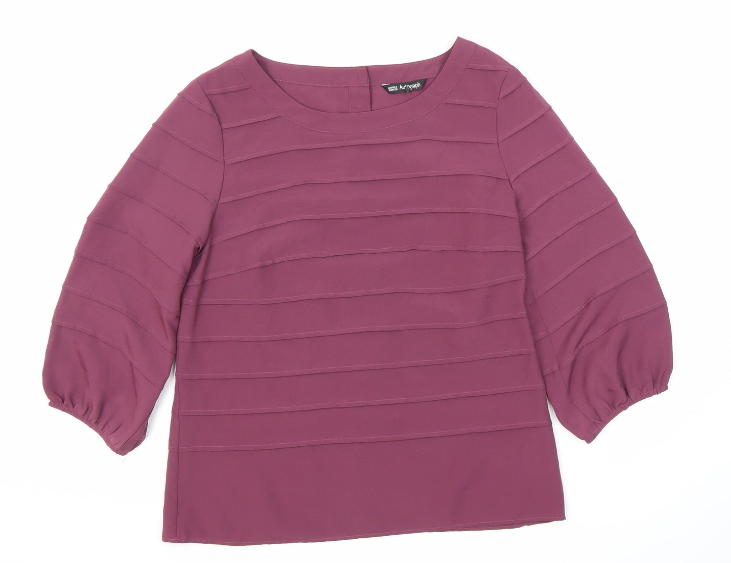 Womens UK Size 10 Marks and Spencer Purple Basic Blouse