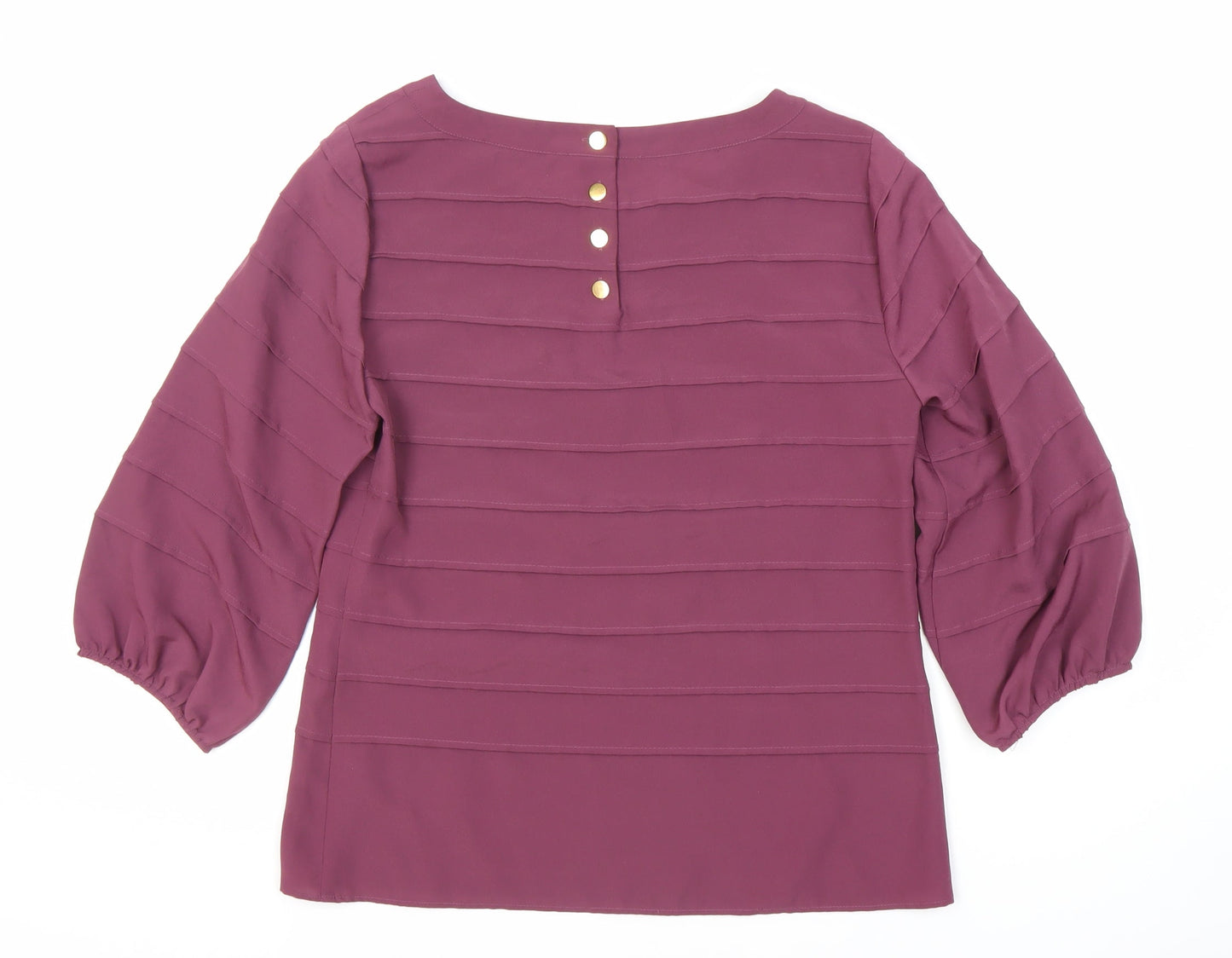 Womens UK Size 10 Marks and Spencer Purple Basic Blouse