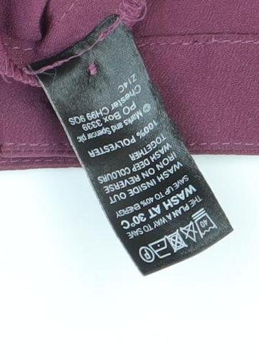 Womens UK Size 10 Marks and Spencer Purple Basic Blouse