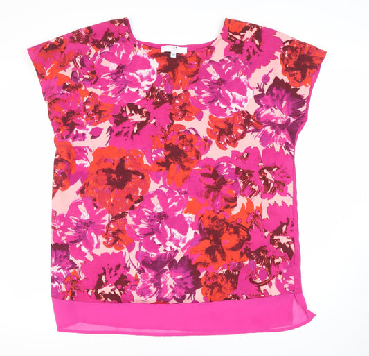 Womens UK Size 14 Julipa Multicoloured Basic Blouse
