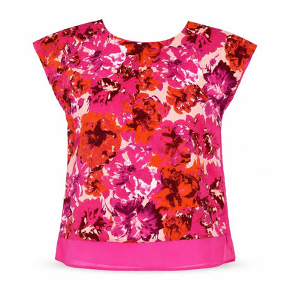 Womens UK Size 14 Julipa Multicoloured Basic Blouse