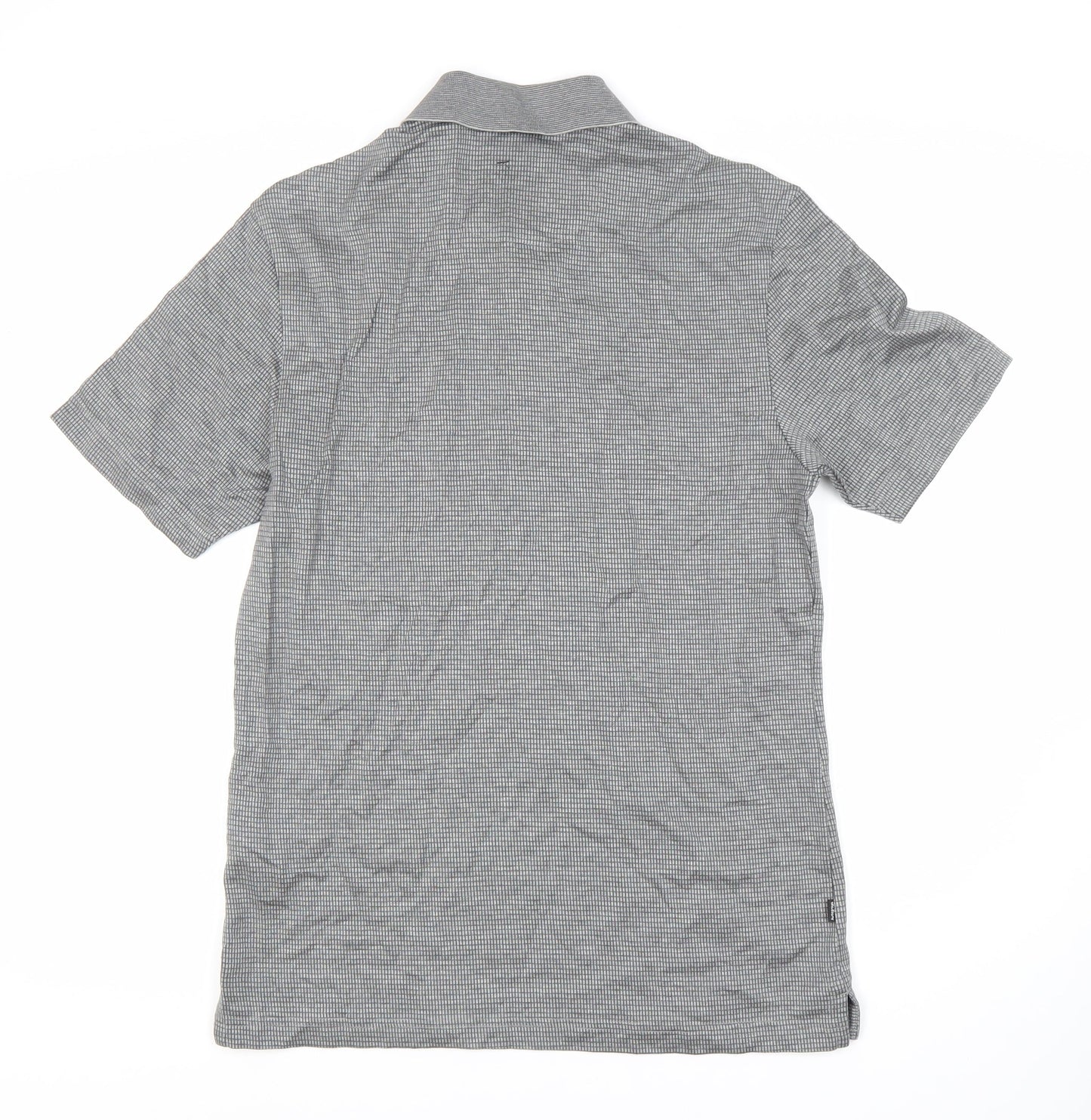 Marks and Spencer Men’s Grey Check Polo Shirt S