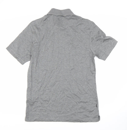 Marks and Spencer Men’s Grey Check Polo Shirt S