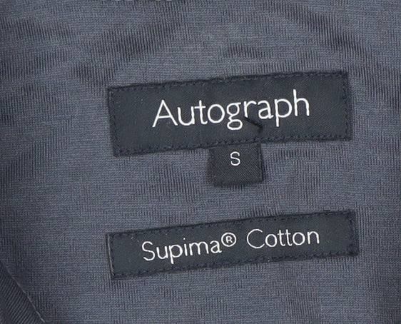 Marks and Spencer Men’s Grey Check Polo Shirt S