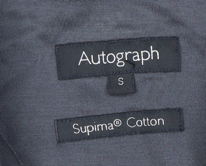 Marks and Spencer Men’s Grey Check Polo Shirt S