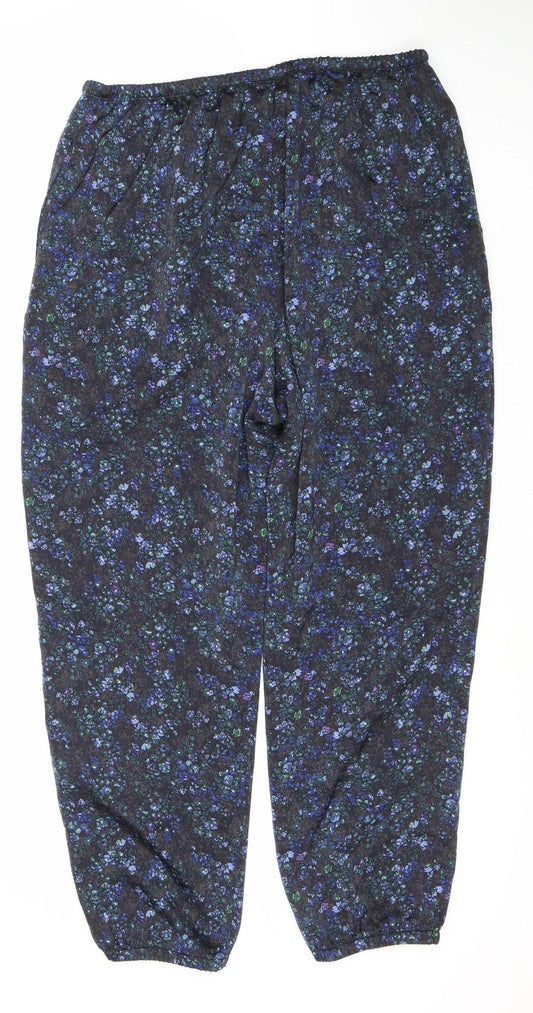 Womens UK Size M Uniqlo Regular Fit Casual Multicoloured Trousers