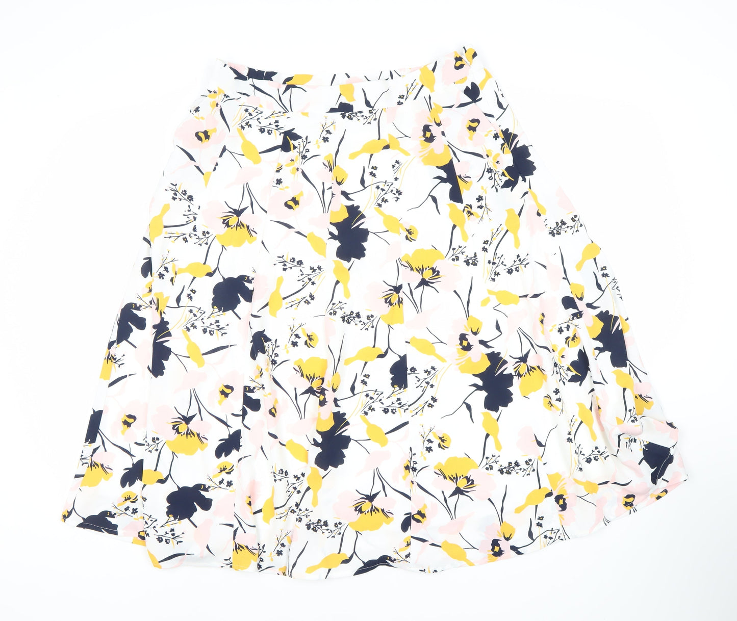 Damart Women's Multicoloured A-Line Floral Skirt Size 14