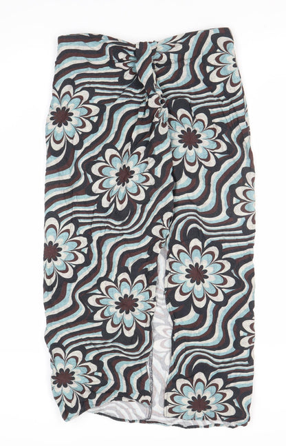 Pull&Bear Women's Multicoloured Geometric Skirt