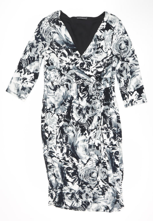 David Emanuel Women's Floral Dress, Size 12