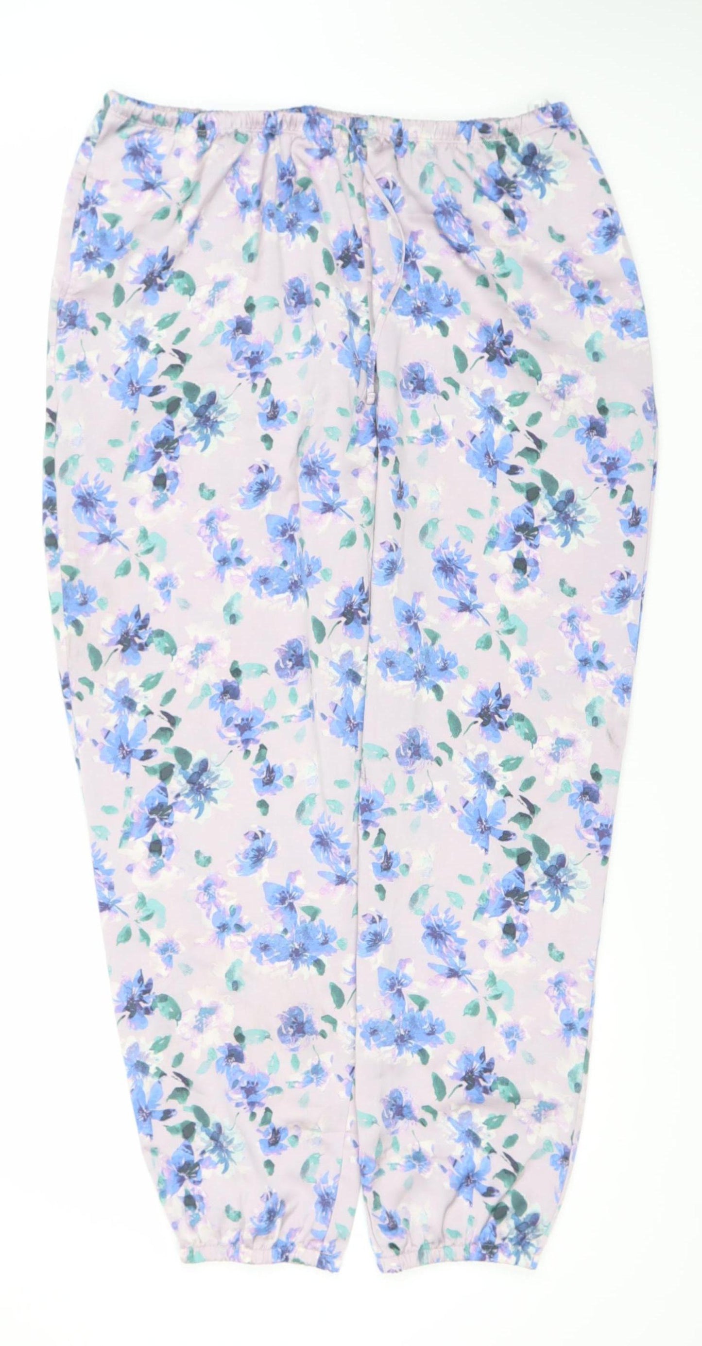 Womens UK Size 12 Uniqlo Relaxed Fit Harem Multicoloured Trousers
