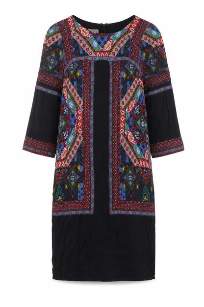 Monsoon Women's Multicoloured V-Neck Dress, Size 10