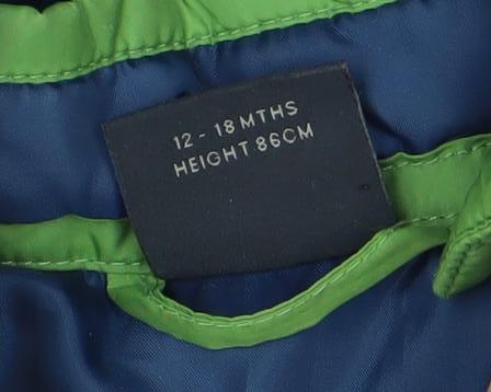 Next Boys Green Puffer Jacket 9-10 Years Hooded Winter Coat