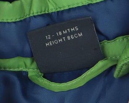 Next Boys Green Puffer Jacket 9-10 Years Hooded Winter Coat