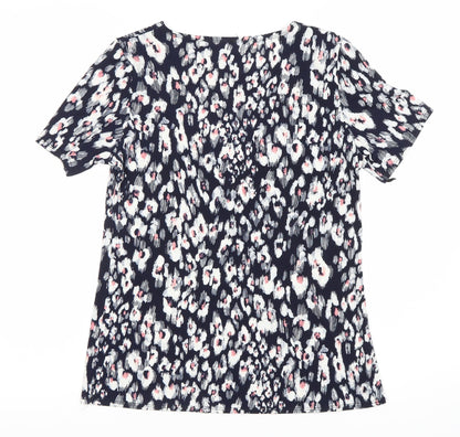 Womens UK Size 10 Saloos Blue Basic T-Shirt