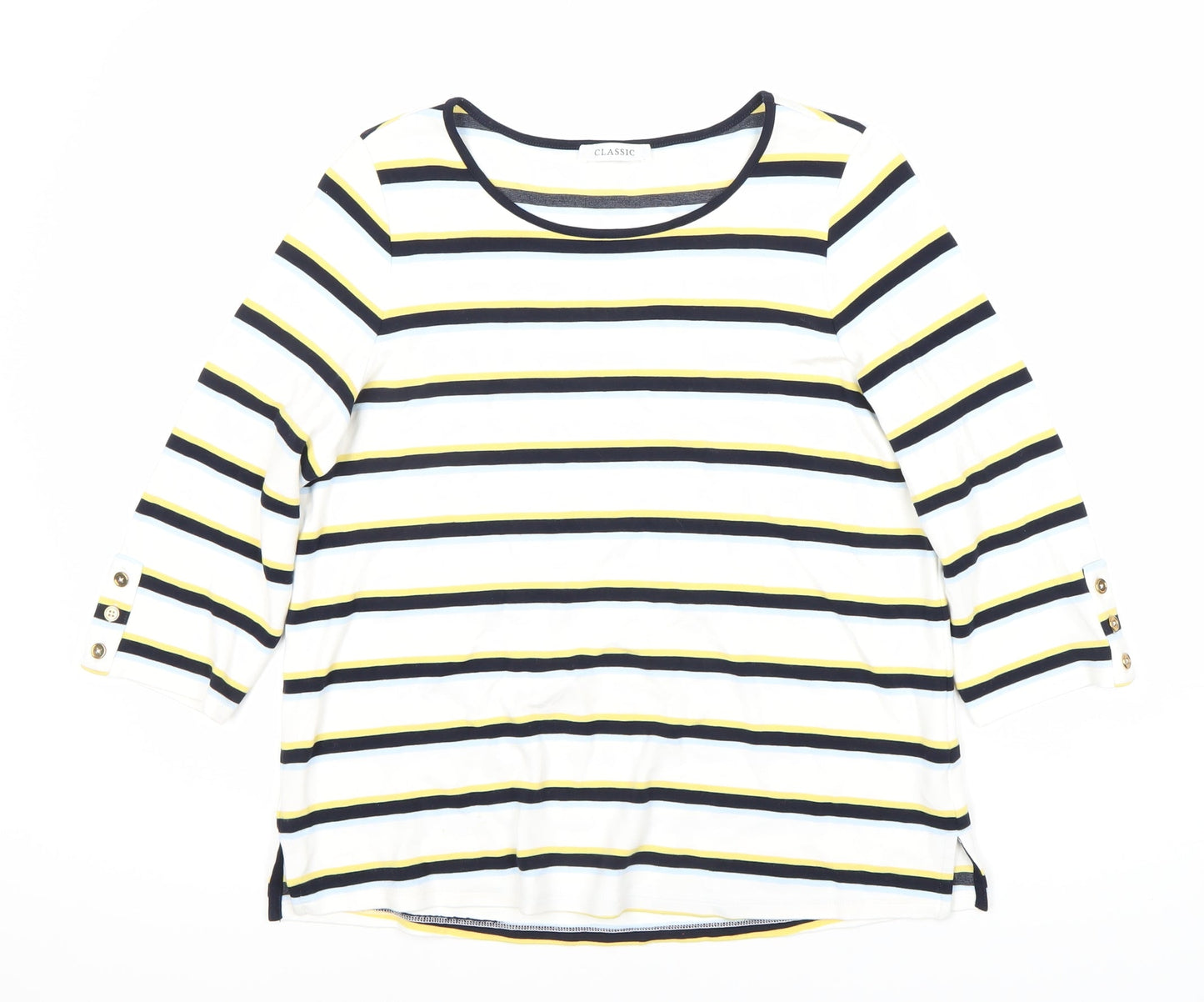 Womens UK Size 16 Marks and Spencer Multicoloured Basic T-Shirt