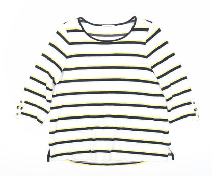 Womens UK Size 16 Marks and Spencer Multicoloured Basic T-Shirt