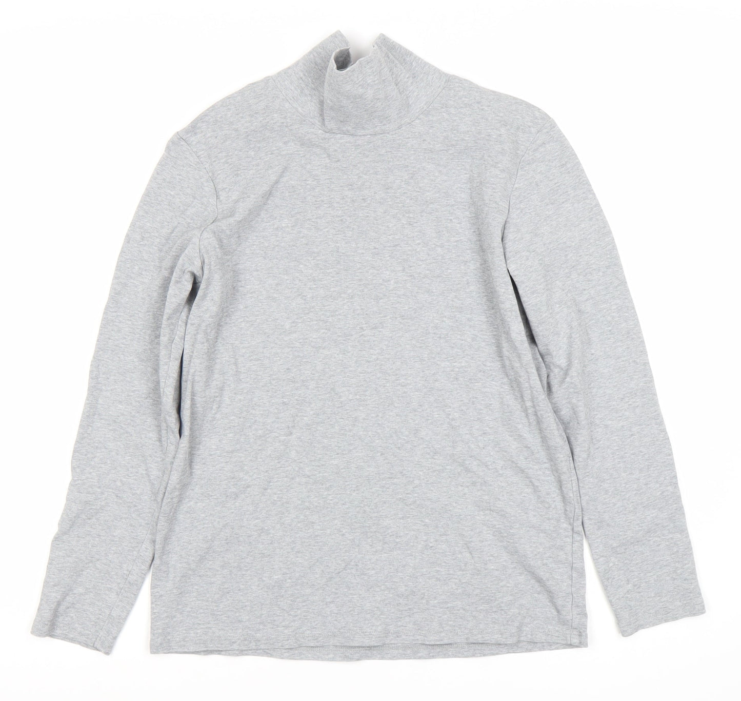 Unisex Adults UK Size L Uniqlo Grey Basic T-Shirt