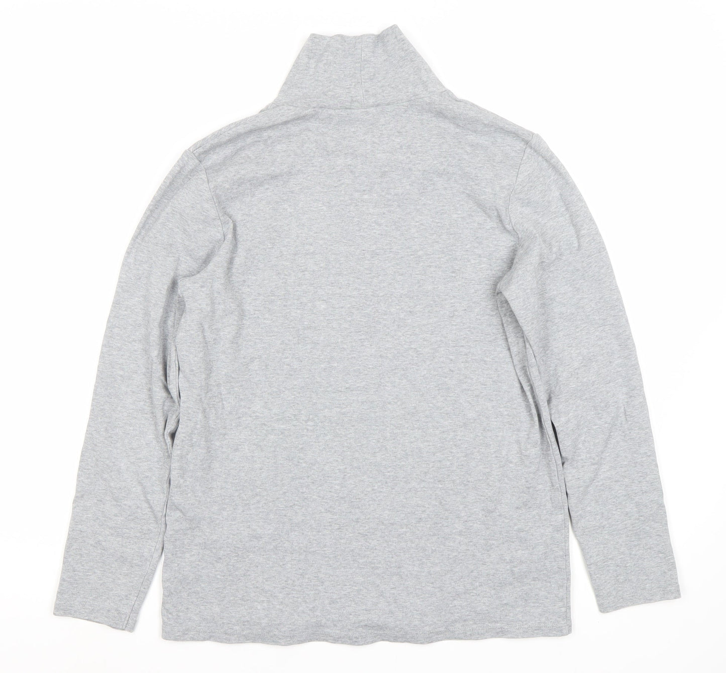 Unisex Adults UK Size L Uniqlo Grey Basic T-Shirt