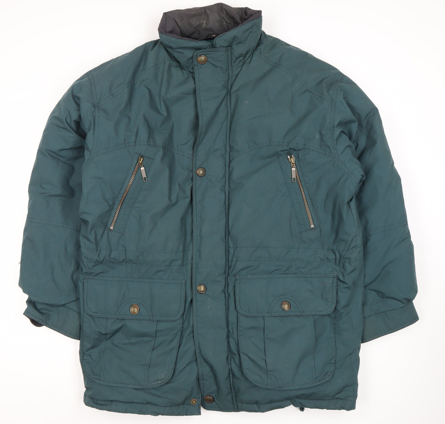 Unisex Adults UK Size 10 C&A Green Parka Coat