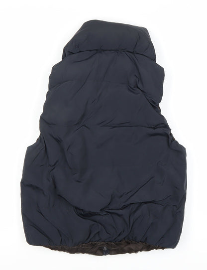 Womens UK Size 8 Zara Basic Black Puffer Jacket