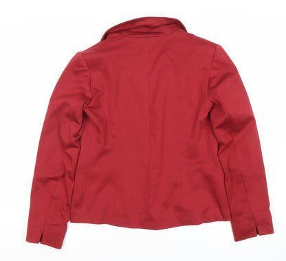 Miss Selfridge Women's Red Regular Blazer Size 6