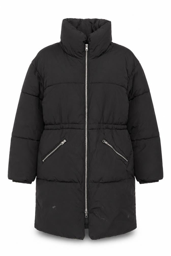 Womens UK Size S Monki Black Puffer Jacket