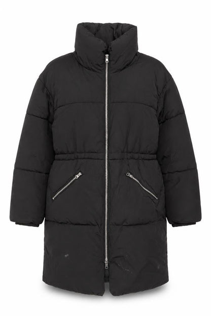 Womens UK Size S Monki Black Puffer Jacket