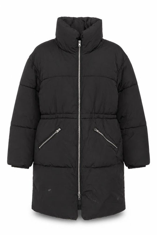 Womens UK Size S Monki Black Puffer Jacket