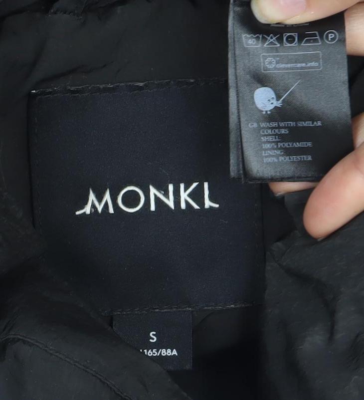 Womens UK Size S Monki Black Puffer Jacket