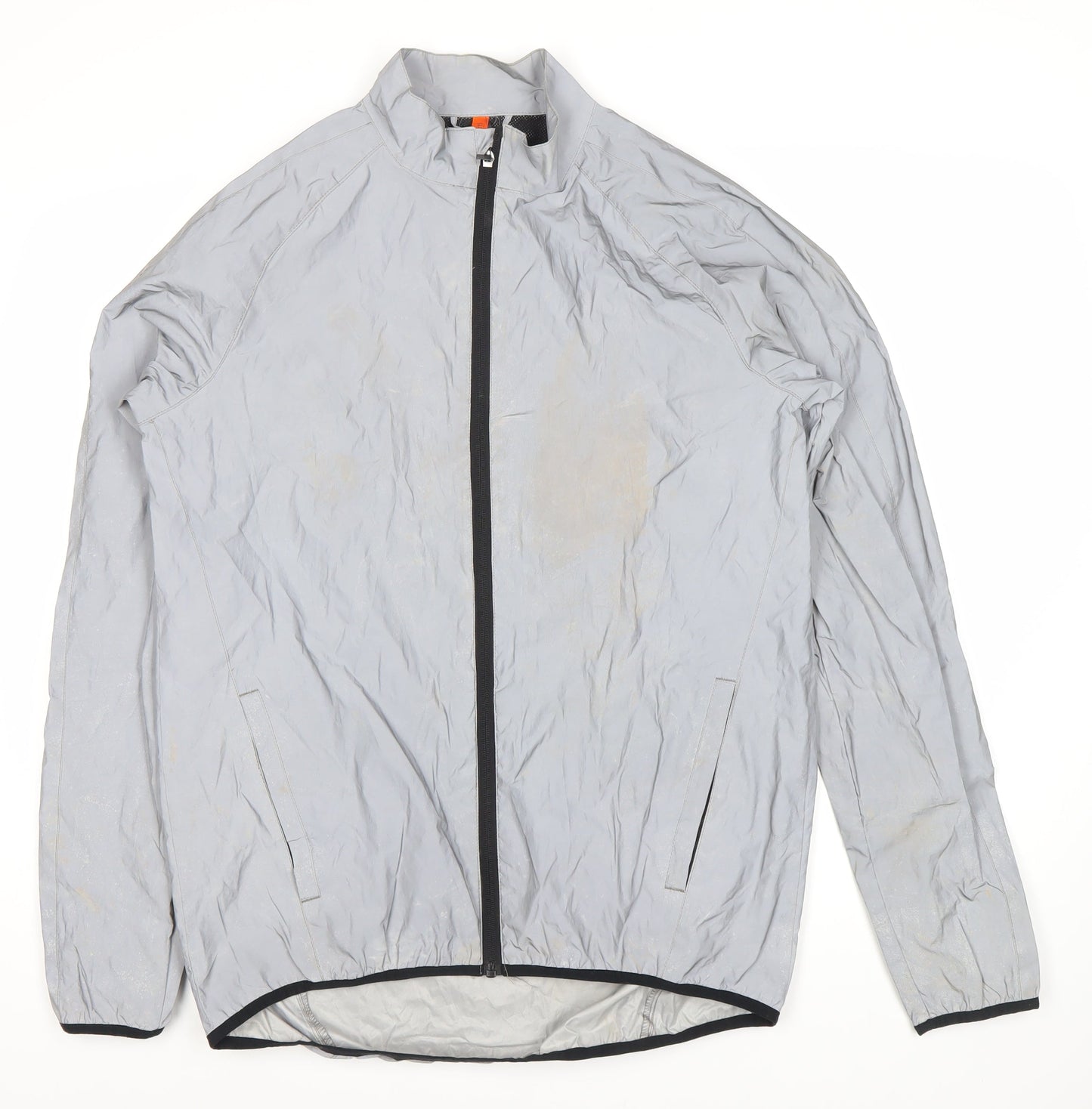 Zakti Men's Grey Windbreaker Jacket 3XS