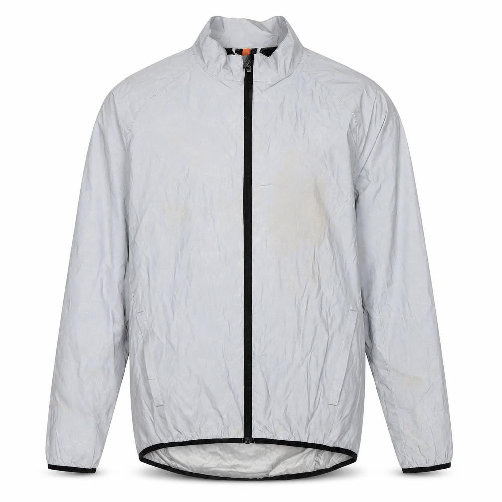 Mens UK Size 3XS Zakti Grey Windbreaker Coat